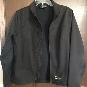 Red ledge soft shell jacket